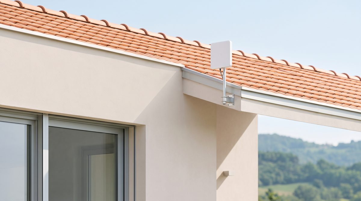 Antenna FWA sul tetto di una casa italiana: dove la fibra non arriva sono queste le internet casa offerte davvero attivabili